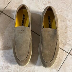 Men's Tan Suede Loafers